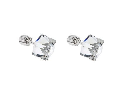 16349 stribrne nausnice pecka s krystaly swarovski bila kosticka 31030 1