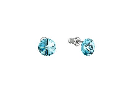 18584 nausnice bizuterie se swarovski krystaly modre kulate 51037 3 turquoise