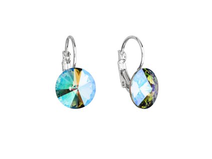 18359 nausnice bizuterie se swarovski krystaly zelene fialove kulate 51002 5