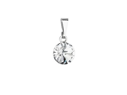 18980 privesek bizuterie se swarovski krystaly bily kulaty 54018 1