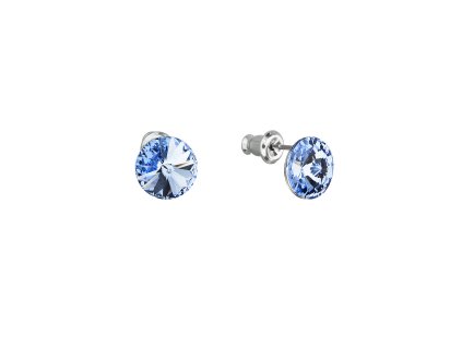 18578 nausnice bizuterie se swarovski krystaly modre kulate 51037 3 sapphire