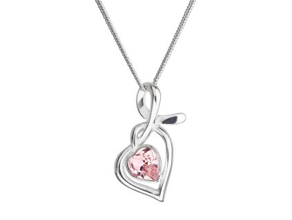 26465 stribrny nahrdelnik se swarovski krystaly srdce ruzove 32071 3