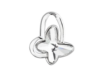 20645 stribrny privesek s krystalem swarovski bily motyl 34232 1