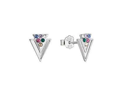29468 stribrne nausnice pecka s krystaly swarovski multi 31226 3 multi