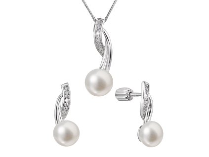 29807 perlova souprava s ricni perlou a zirkony bila 29048 1b