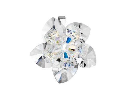 19955 stribrny privesek s krystalem swarovski bila kvetina 34072 1