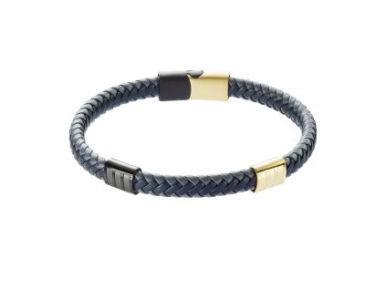 30245 naramek pansky recykl kuze modroseda a zlate ozdoby 43033 3 modra seda