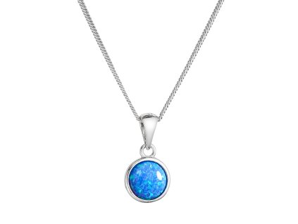 31046 nahrdelnik se syntetickym modrym opalem kulaty 12077 3 blue