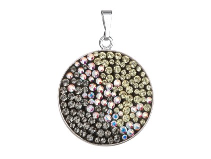 31280 stribrny privesek s krystaly swarovski mix barev mesicni kulaty 34131 3 moonlight