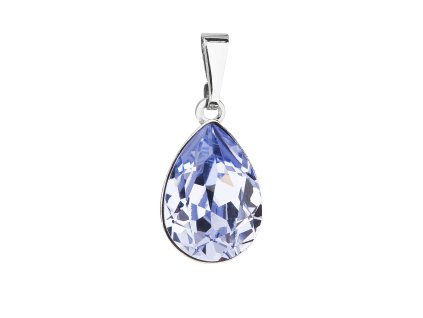 18971 privesek bizuterie se swarovski krystaly modra slza 54016 3 lavender