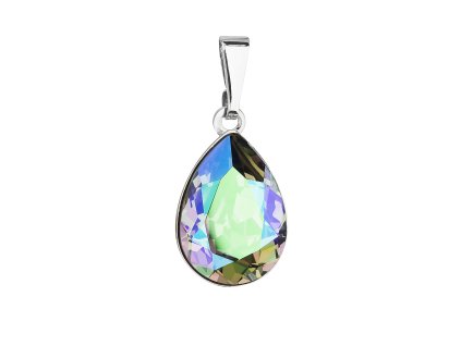 18977 privesek bizuterie se swarovski krystaly zelena fialova slza 54016 5
