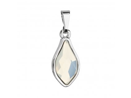 Přívěsek bižuterie se Swarovski krystaly bílá kapka 54035.3 white opal