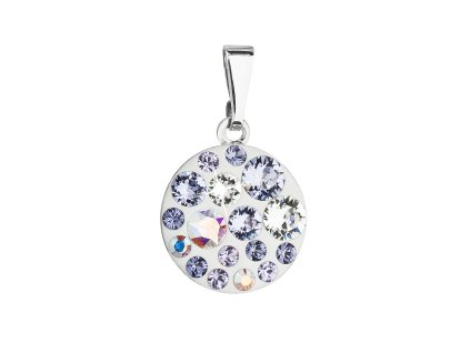 20810 privesek bizuterie se swarovski krystaly fialovy kulaty 54023 3 violet