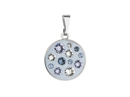 20840 privesek bizuterie se swarovski krystaly modry kulaty 54024 3