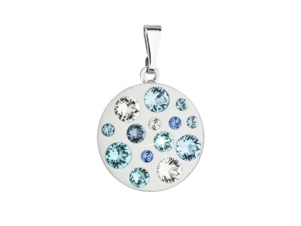 20867 privesek bizuterie se swarovski krystaly modry kulaty 54022 3
