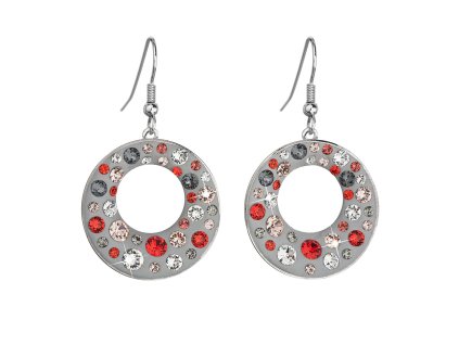 20900 nausnice bizuterie se swarovski krystaly oranzove kulate 51040 3 grey mix