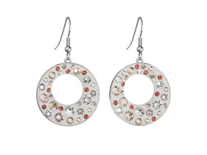 20906 nausnice bizuterie se swarovski krystaly sede kulate 51040 3 light peach