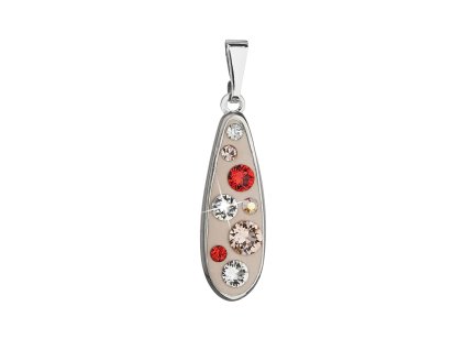 20969 privesek bizuterie se swarovski krystaly oranzova kapka 54025 3