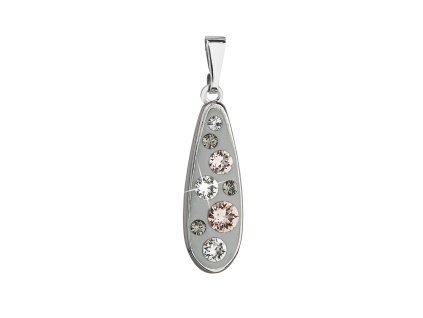 20981 privesek bizuterie se swarovski krystaly seda kapka 54025 3