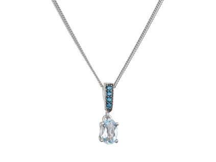32015 stribrny nahrdelnik luxusni s pravymi kameny modry 12082 3 london nano sky topaz