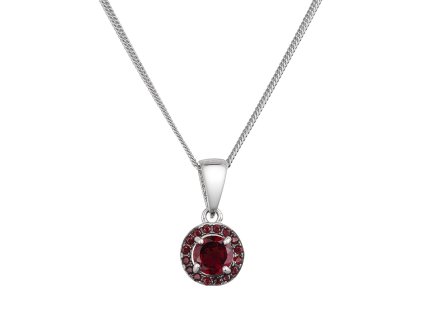 32036 stribrny nahrdelnik luxusni s pravymi kameny rudy 12088 3 garnet