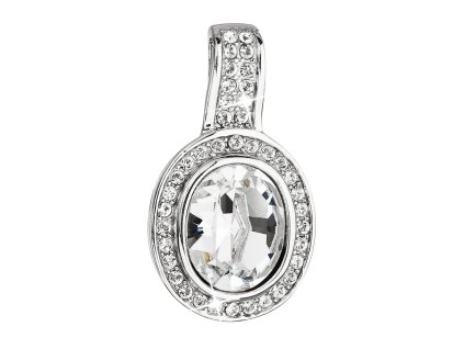 19412 stribrny privesek s krystaly swarovski bily kulaty 34197 1