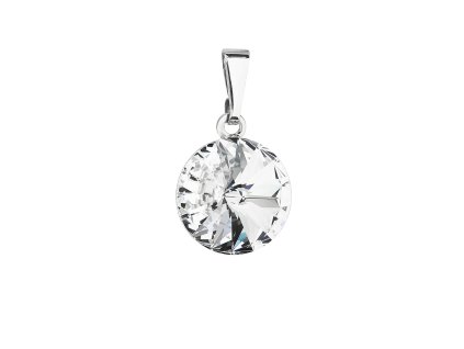 18911 privesek bizuterie se swarovski krystaly bily kulaty 54001 1