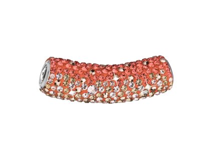 17102 stribrny privesek s krystaly swarovski oranzova trubicka 34132 4