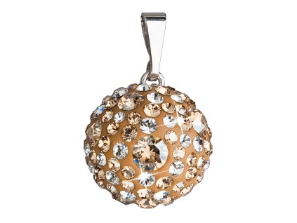 19757 stribrny privesek s krystaly swarovski zlaty kulaty 34081 5