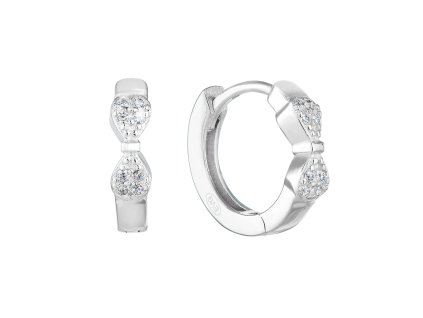 24419 stribrne nausnice kruhy se zirkonem v bile barve 11251 1