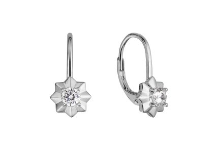 32303 stribrne nausnice hvezdicky se zirkonem 11505 1 crystal