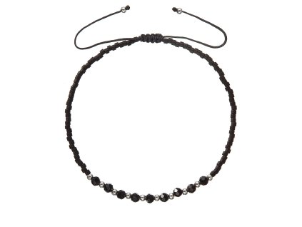 32423 textilni miyuki naramek cerny onyx 13037 3 black