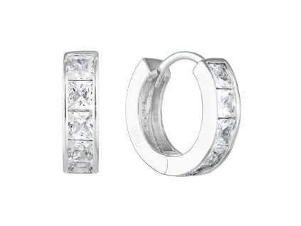 24431 stribrne nausnice kruhy se zirkonem v bile barve 11248 1