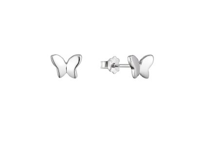 32516 stribrne nausnice pecka motyl 61031
