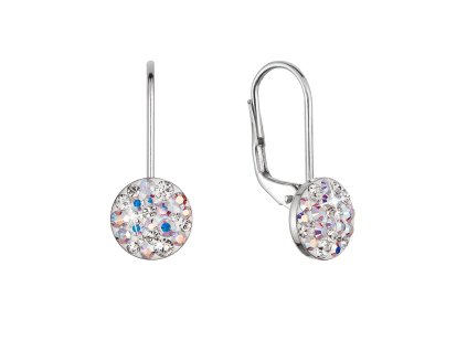 33086 stribrne nausnice visaci s krystaly swarovski ab efekt male 31321 2 ab efekt