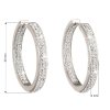 16433 3 stribrne nausnice kruhy s krystaly swarovski bily kruh 31122 1