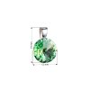 16466 2 stribrny privesek s krystaly swarovski zeleny kulaty rivoli 34112 3