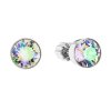 17252 stribrne nausnice pecka s krystaly swarovski zelene kulate 31113 5