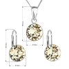 17381 2 sada sperku s krystaly swarovski nausnice retizek a privesek zlute kulate 39140 3
