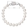 19547 4 perlovy naramek z pravych ricnich perel bily 23007 1