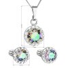 24755 1 sada sperku s krystaly swarovski nausnice retizek a privesek zelene fialove kulate 39352 5 paradise shine