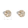 25895 3 stribrne nausnice pecka s krystaly swarovski zlate kulate 31336 5 gold