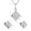 26009 3 sada sperku s krystaly swarovski nausnice retizek a privesek ab efekt kosoctverec 39126 2