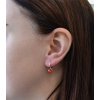 21125 1 stribrne nausnice visaci s krystaly swarovski cervene kulate 31230 3