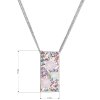 26537 4 stribrny nahrdelnik se swarovski krystaly ruzovy obdelnik 32074 3 magic rose