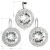 16724 1 sada sperku s krystaly swarovski nausnice a privesek bile kulate 39108 1