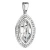 19418 stribrny privesek s krystaly swarovski bily oval 34199 1