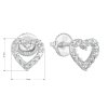 24533 2 stribrne nausnice pecka se zirkonem bile srdce 11270 1