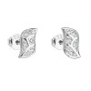 23327 stribrne nausnice pecka se zirkonem v bile barve 11166 1