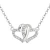 23333 stribrny nahrdelnik se zirkonem bile srdce 12006 1
